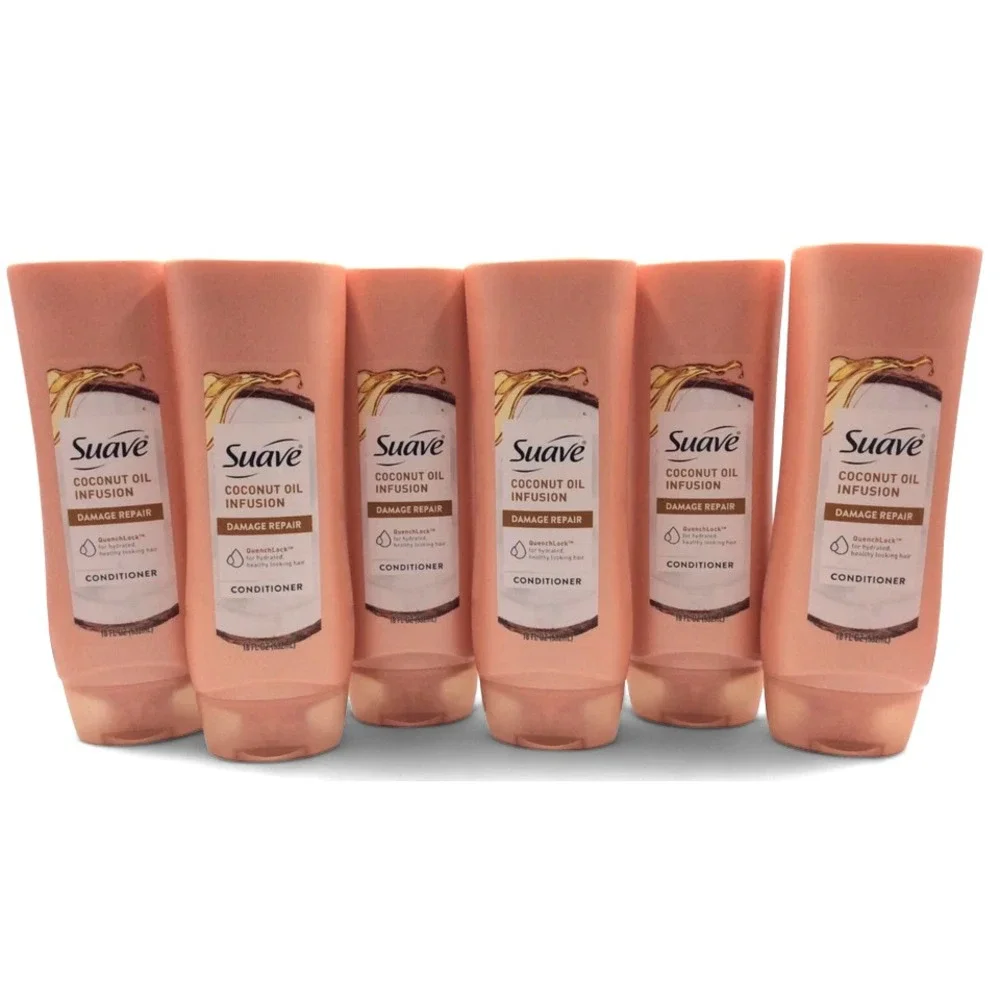 6-Pack Suave Conditioner 15oz Each‎ Coconut Oil Daily Moisture Care
